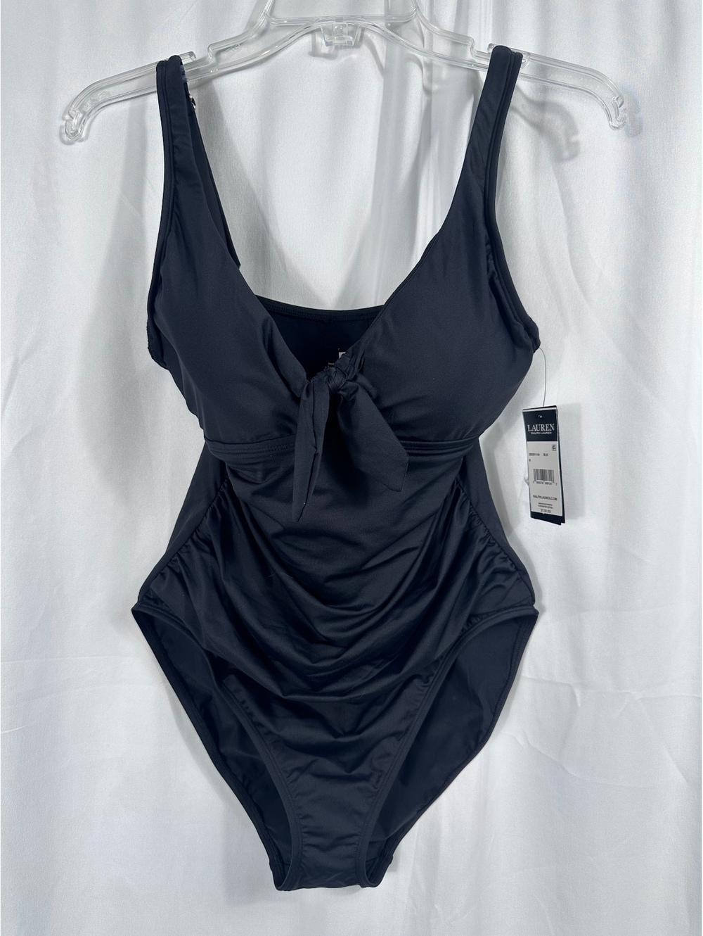 Lauren Ralph Lauren Black One Piece Swimsuit Size 8 NWT